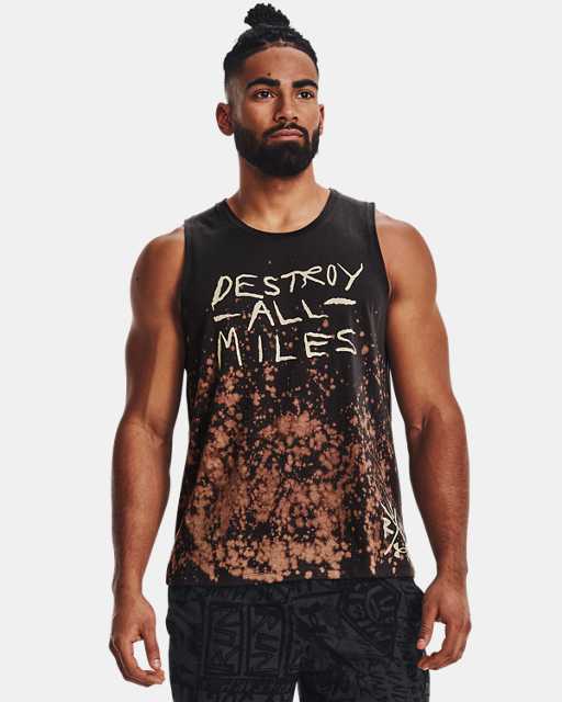Gym Fitness Men's Under Armour Vest Tank Top Sleeveless T-Shirt Singlet 